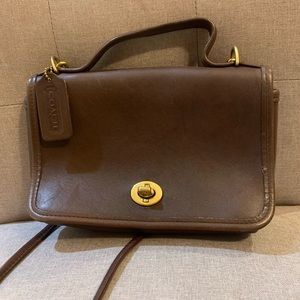 authentic leather coach purse